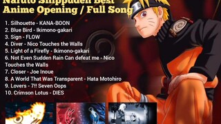 Naruto Shippuden Best Anime Opening / Full Song