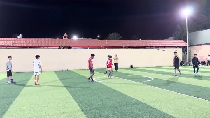 Fast-paced soccer action