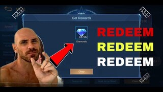 NEW FREE REDEEM CODE JULY 12 2021 (4 NEW DIAMOND REDEEMTIO'N CODES) MOBILE LEGENDS