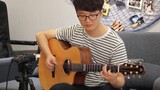 Soul memainkan fingerstyle guitar lagu tema "Detective Conan".
