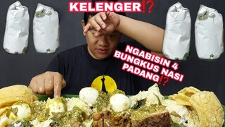 HABISKAN 4 BUNGKUS NASI PADANG AYAM BAKAR RENDANG TELOR SAMBEL IJO