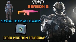 *NEW* SEASONAL EVENTS | "RECON PERK" FROM TOMORROW | MORE CHALLENGES AND REWARDS...