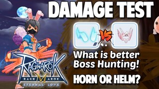 DAMAGE TEST: FIRMAMENT HORN VS WHITE KNIGHT HELM - RAGNAROK MOBILE SEA