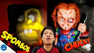 2 GAME HORROR YANG SIAP MEMBUAT JANTUNG KITA LEBIH SEHAT!! Spombob & Chucky [INDO] ~Volume Kecilin!!