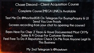 Chase Dimond Course Client Acquisition Course download