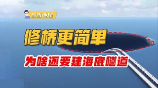 لماذا تم بناء نفق تحت الماء في منتصف جسر هونغ كونغ-تشوهاي-ماكاو؟ أليس من الأسهل بناء جسر فقط؟ [جغراف