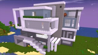Cách xây nhà hiên đại (nhà 4) #miniWorld