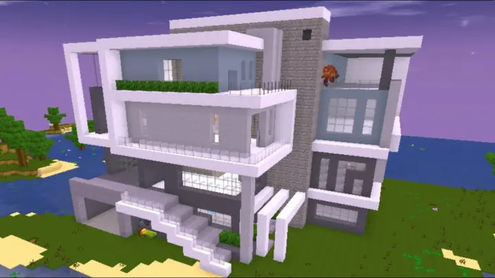 Cách xây nhà hiện đại (nhà 11) #Mini World | Modern House Tutorial ...