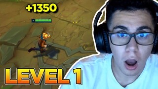 EZREAL HAD 1350 GOLD LEVEL 1 WITH THIS TRICK!
