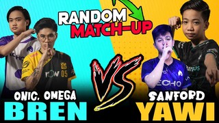 SANFORD,YAWI vs LUSTY,RENZIO,RENZIO | Random Match-up in Rank! ~ Mobile Legends