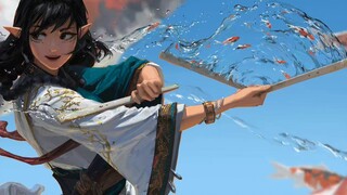 水扇画师作画思路来啦！