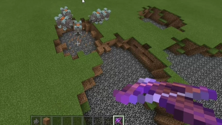BlackHole Gun in Minecraft Bedrock Edition