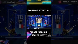 PLEASE WELCOME MBAPPE UTOTY | GACHA EXCHANGE UTOTY 112 | FIFA MOBILE