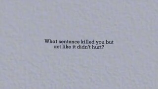 act like nothing happen