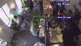 Khi công nghệ AI được sử dụng để theo dõi hiệu quả của nhân viên quán cà phê và thời gian khách hàng