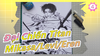 [Đại Chiến Titan/Vẽ tranh]  Levi Ackerman| Mikasa Ackerman| Eren Jaege_B4