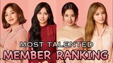 TWICE Most Talented Member Ranking