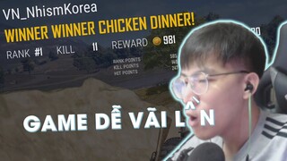 NHISM MVP BẬT MODE ĐỒ SÁT CÀN QUÉT CẢ BẢN ĐỒ PUBG | NHISM PUBG