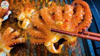 BẠCH TUỘC NƯỚNG SA TẾ thơm ngon đậm đà với cách ướp đơn giản | Bếp Của Vợ