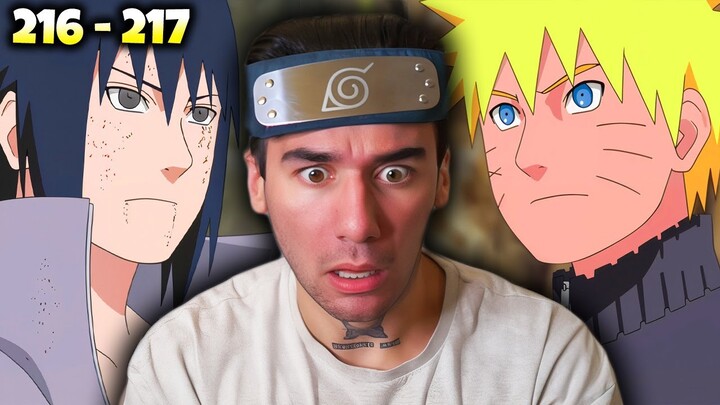 NARUTO CONFRONTS SASUKE!! Naruto Shippuden Reaction: Ep 216 - 217