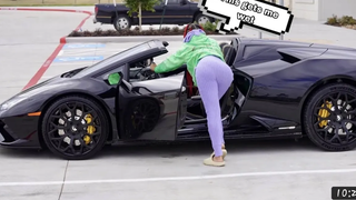 LAMBORGHINI เหยื่อรถเล่นตลกในฮูด JOEL TV 20