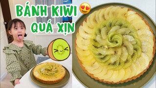 LÀM BÁNH TART KIWI NGON, ĐẸP MẮT VÀ CÂU CHUYỆN MẸ CAM CẮT TÓC CHO BỐ CAM