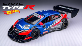 JDP改造风火轮 - 本田思域FK2 V8双涡轮发动机 - Jakarta Diecast Project