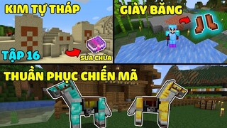 Minecraft Sinh Tồn 1.16.1 Tập 16: Kim Tự Tháp, Giày Băng Và Thuần Phục Chiến Mã!!