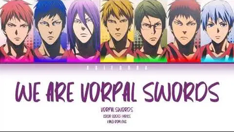 we are vorpal swords - vorpal swords color coded lyrics (kan/rom/eng)