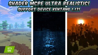 TOP 3 SHADERS MCPE ULTRA REALISTIC! - SUPPORT MCPE 1.17+