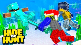 CHASING this Minecraft Player through an OCEAN! (Hide Or Hunt #2)