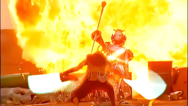 The original final battle of the American version of Juken is absolutely exciting