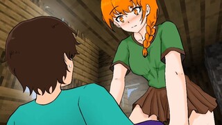 【poundza Z Minecraft动画】Alex推倒史蒂夫