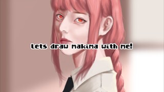 lets draw makima with me!/(menggambar makima semi realistic)