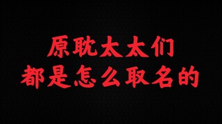 论原耽太太们都是如何给自己的崽们取名的~