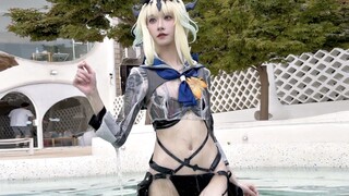 Who says I can’t cosplay a swimsuit with my child’s body?