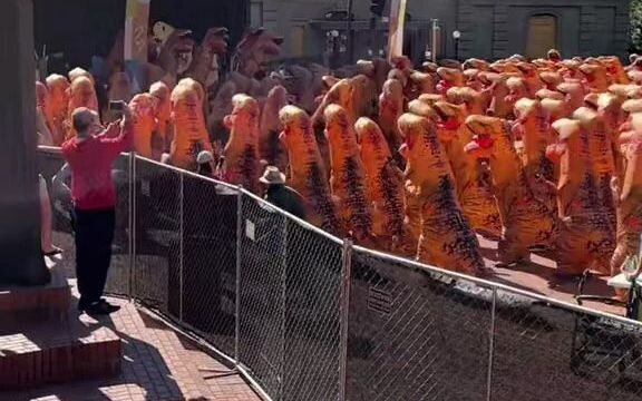 Dinosaur Gathering in Jurassic Park