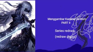 menggambar Karakter random PART II | Series redradi (redraw digital)