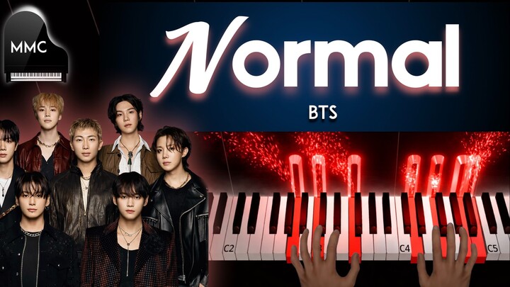 Normal by BTS piano cover/tutorial + sheet music + lyrics