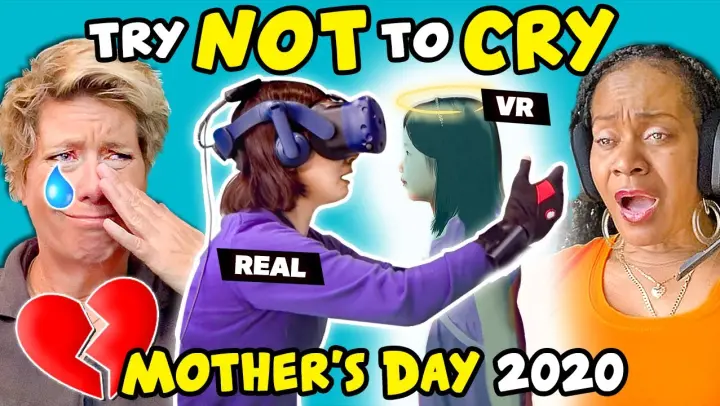 Moms React To Try Not To Cry Challenge (Mother’s Day 2020)