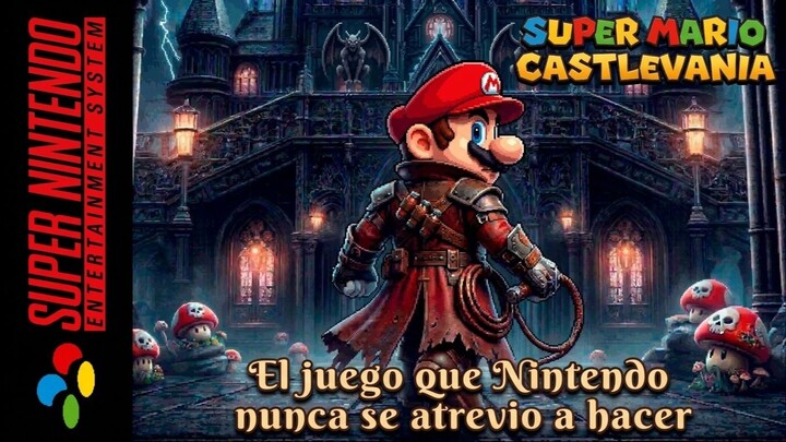Super Mario Castlevania El juego que Nintendo nunca se atrevio a hacer!