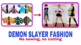 HOW TO CONVERT DEMON SLAYER HAORIS INTO FASHIONABLE OUTFITS | Fashion vlog | Demon Slayer Fashion