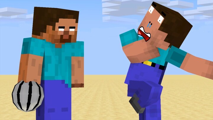 Herobrine Did The Strongest Throw But His Friend Did Not Know