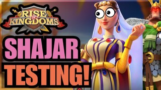 Shajar Testing Results ARE SHOCKING! Shajar Tests and BEST Pairs? Rise of Kingdoms