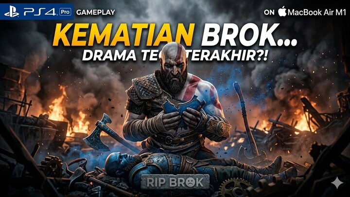 BROK’S DEATH Scene | Saddest Moment in God of War Ragnarök | PS4 Pro Gameplay