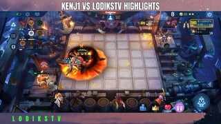MAGIC CHESS TOP GLOBAL PLAYERS HIGHLIGHTS LODIKSTV VS KENJ1.