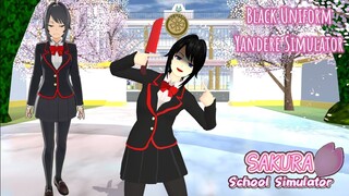 NEW BLACK UNIFORM ON YANDERE SIMULATOR | TUTORIAL | SAKURA School Simulator