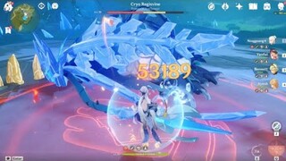 Ningguang 1 shot Queen  Middle Of The Night (EDIT)  55k charged atk  #shorts | dvalin ,childe