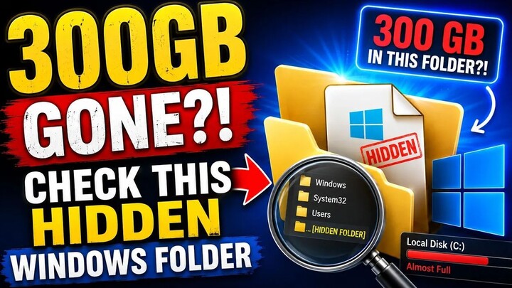 The Secret Windows Folder Taking Up 300GB of Your Storage!