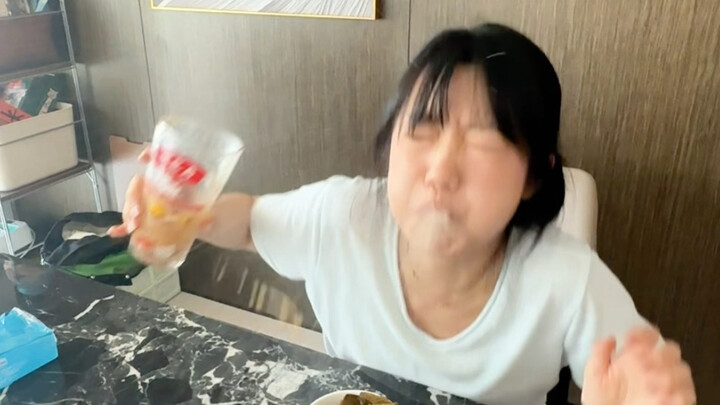 Make her a drink.